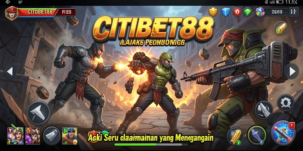 Tangkapan layar utama CITIBET88 menampilkan aksi seru dalam gameplay.