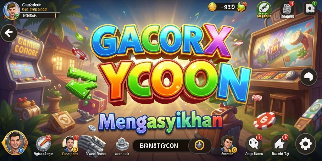 Tampilan gameplay GACORX yang mendebarkan dengan nuansa Tycoon.