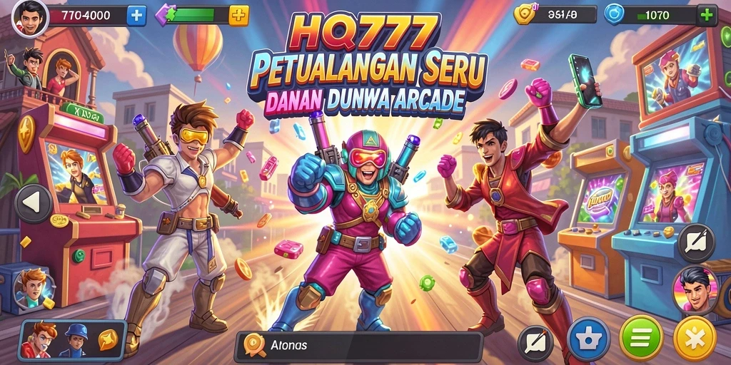 Tampilan gameplay seru di HQ777 penuh warna dan tantangan.
