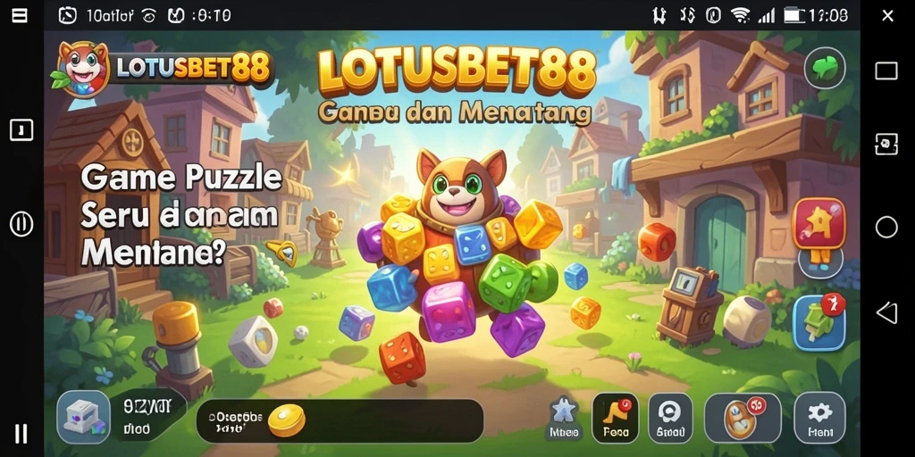 Tampilan gameplay LOTUSBET88 dengan tantangan puzzle yang menarik.
