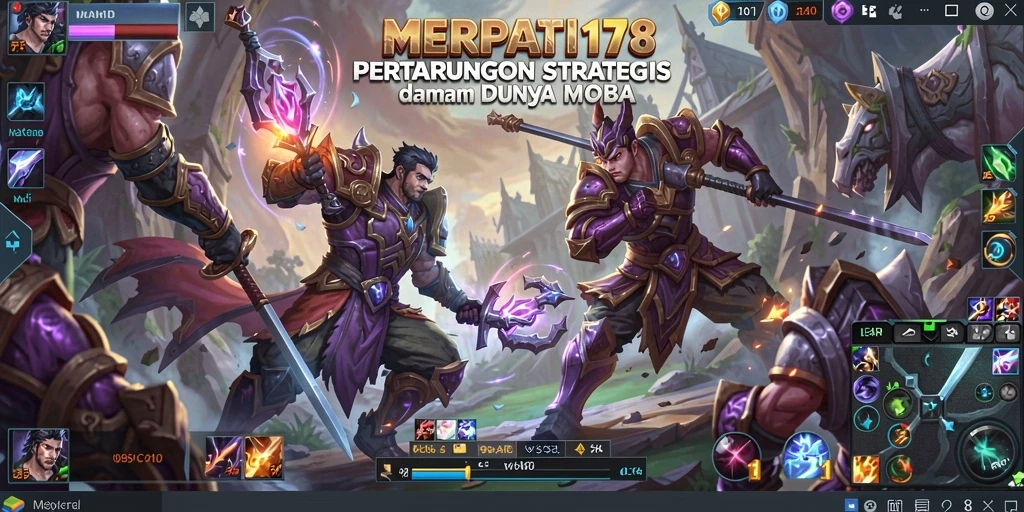 Gameplay seru dari MERPATI178 dalam pertarungan MOBA.