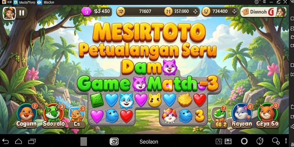 Tampilan permainan <strong>MESIRTOTO</strong> yang penuh warna dan menyenangkan.