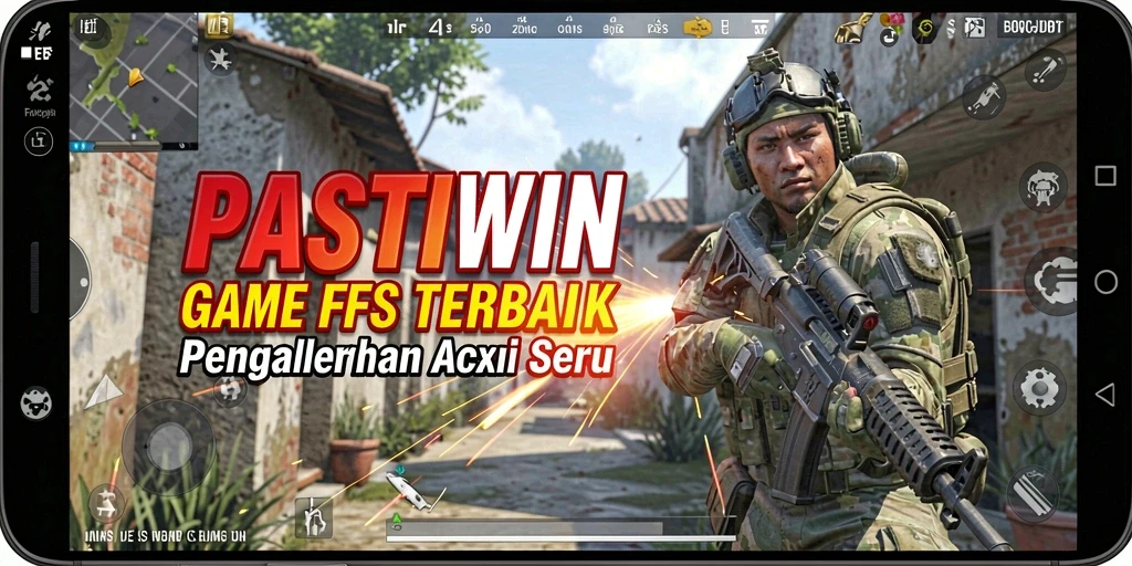 Screenshot gameplay PASTIWIN dengan aksi tembak-menembak yang menegangkan.
