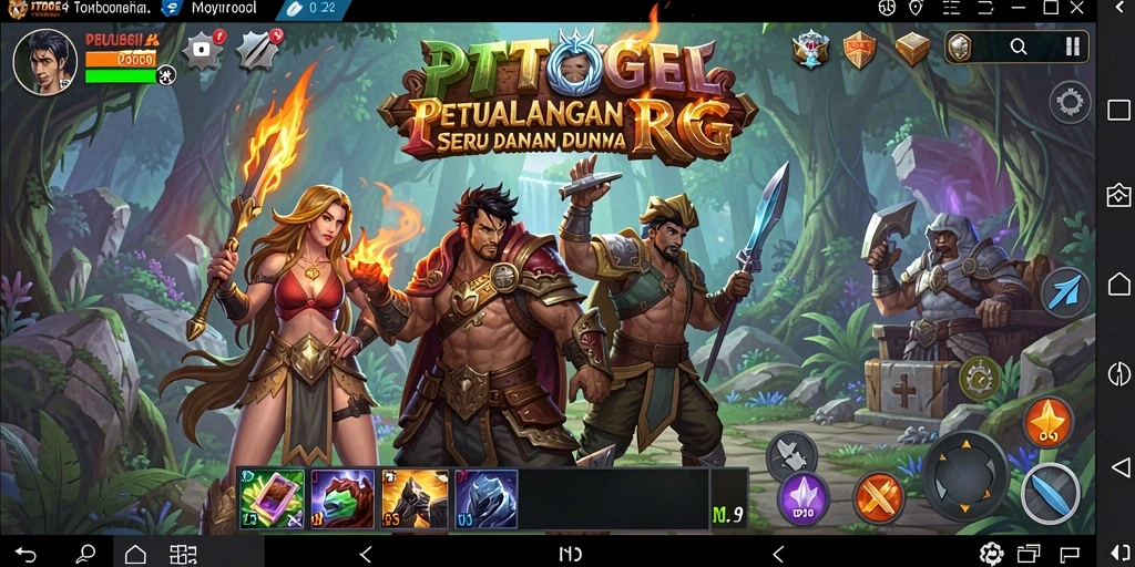 Screenshot gameplay PTTOGEL yang menampilkan aksi RPG yang mendebarkan.