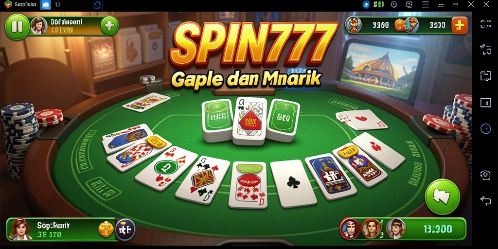 Gameplay seru Gaple di SPIN777 yang mengasyikkan.