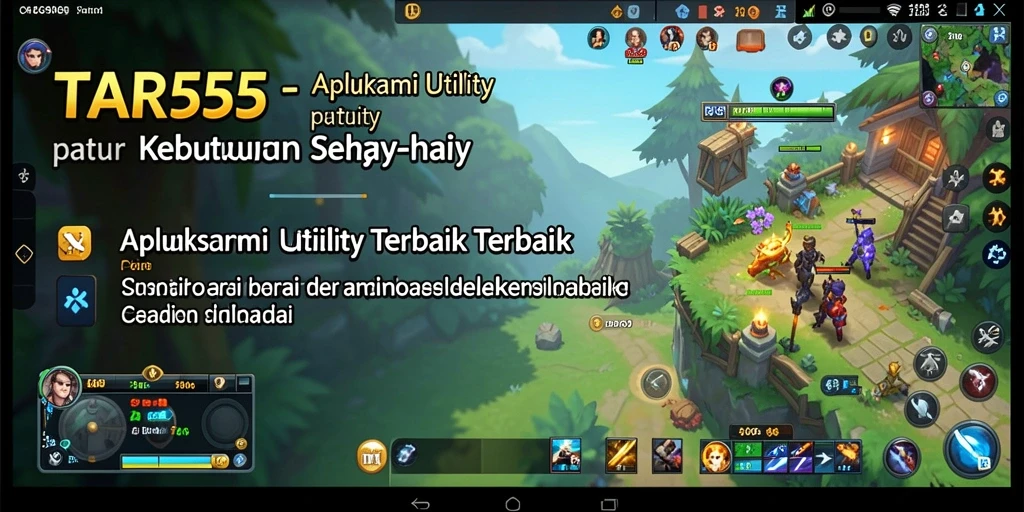 Screenshot TAR555 menampilkan antarmuka aplikasi Utility yang intuitif dan efisien.