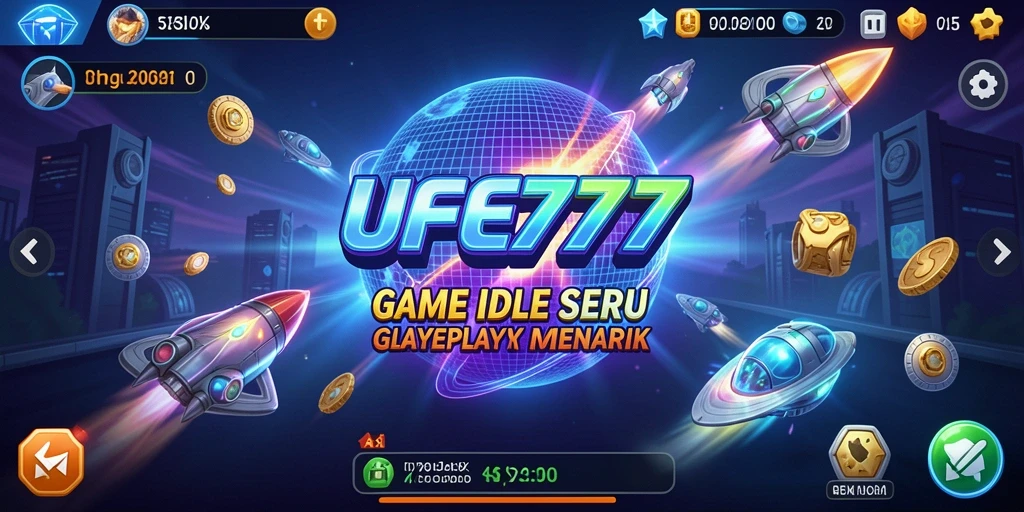 Tampilan gameplay <strong>UFO777</strong> yang menarik dalam mode Idle.