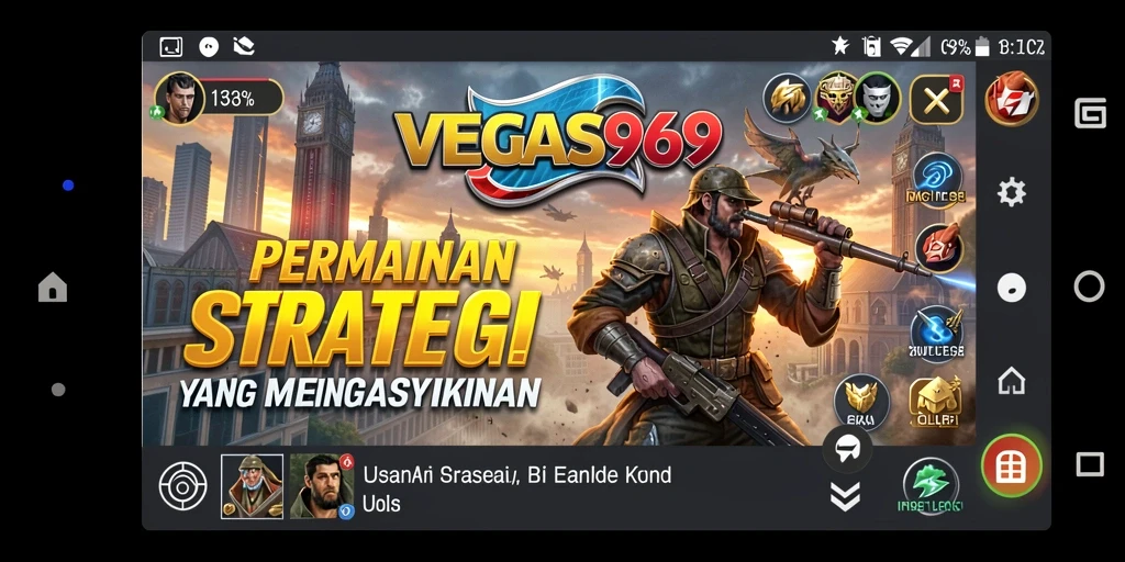 Tampilan gameplay seru dan strategis di VEGAS969.